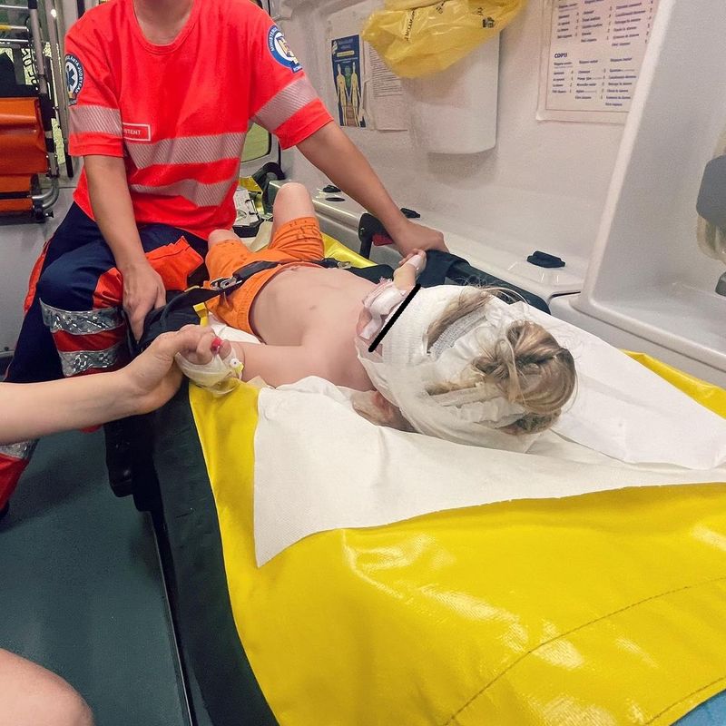 Băiețelul Alinei și al lui Ilan Laufer a fost lovit grav în accidentul rutier