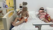 Alina Laufer și copiii ei au fost externați din spital