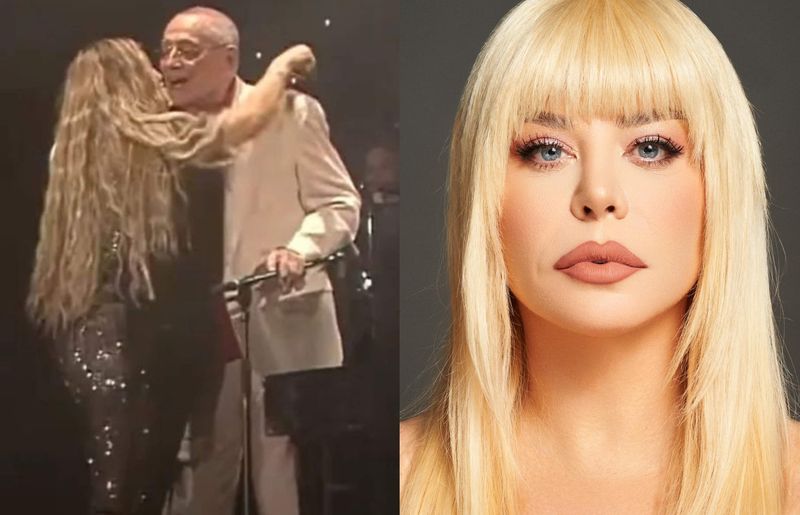 Loredana Groza, alături de Horia Moculescu, la Festivalul Mamaia. groza