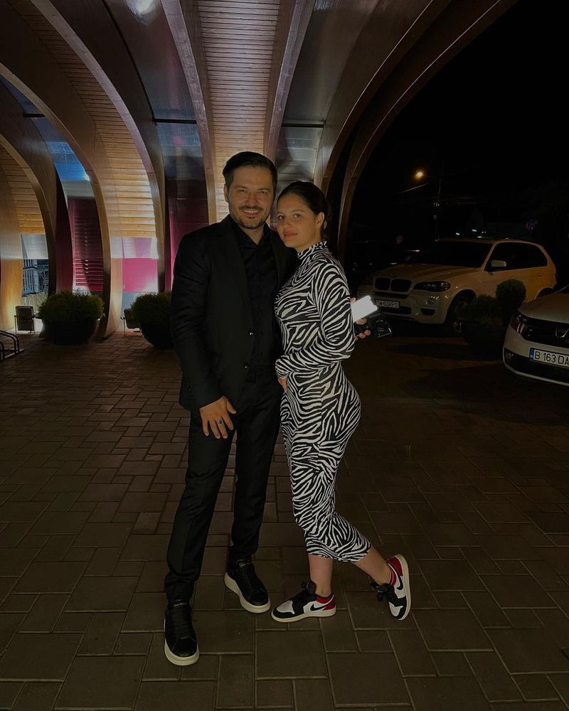 Liviu Vârciu alături de fiica lui cea mare, Carmina