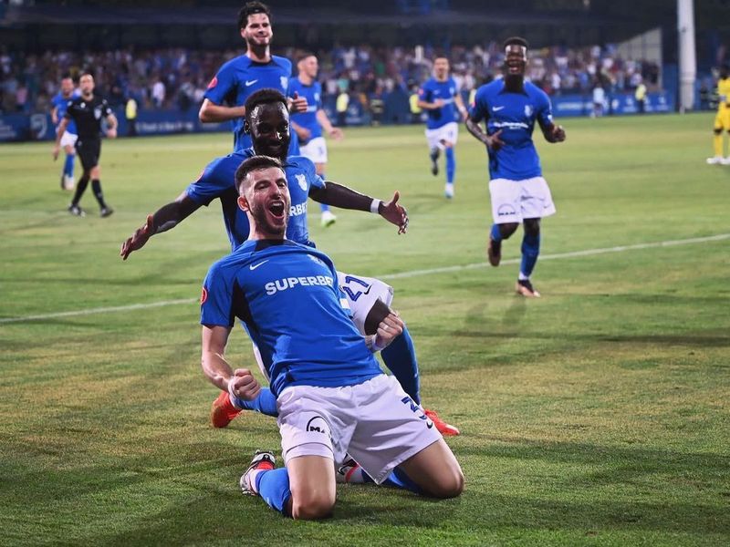 Mihai Popescu, marcatorul golului victorios din prima manșă a play-off-ului Conference League