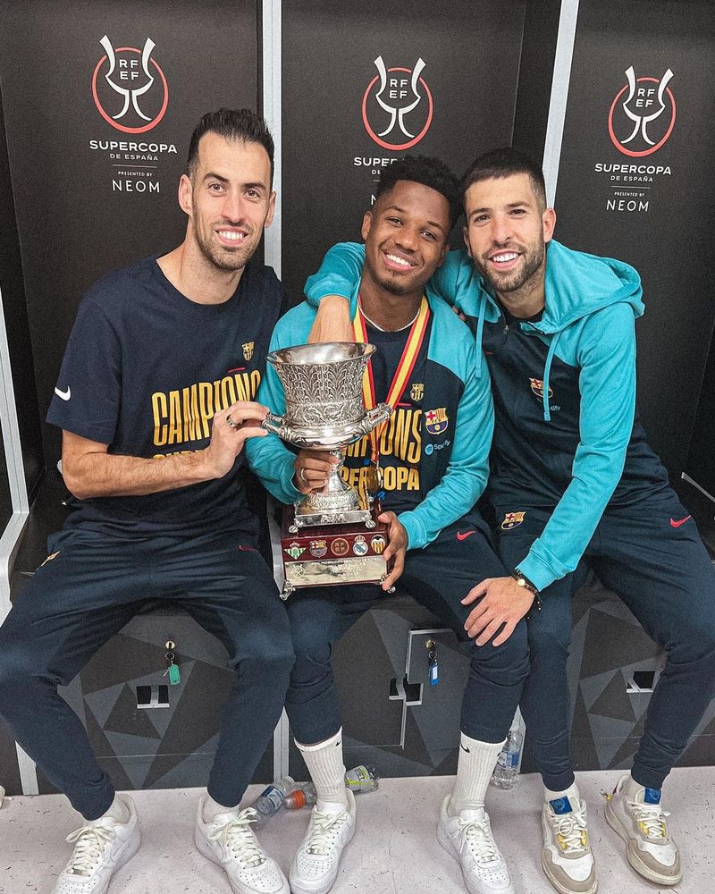 Sergio Busquets, Ansu Fati, Jordi Alba