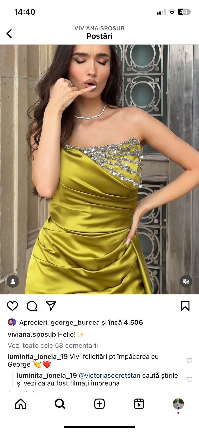 viviana sposub, george burcea, impacare, anunt