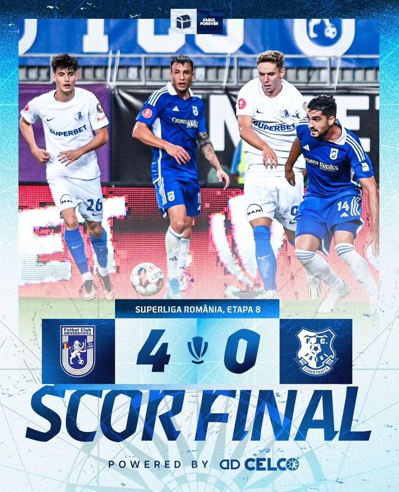FC U Craiova - Farul Constanța 4-0