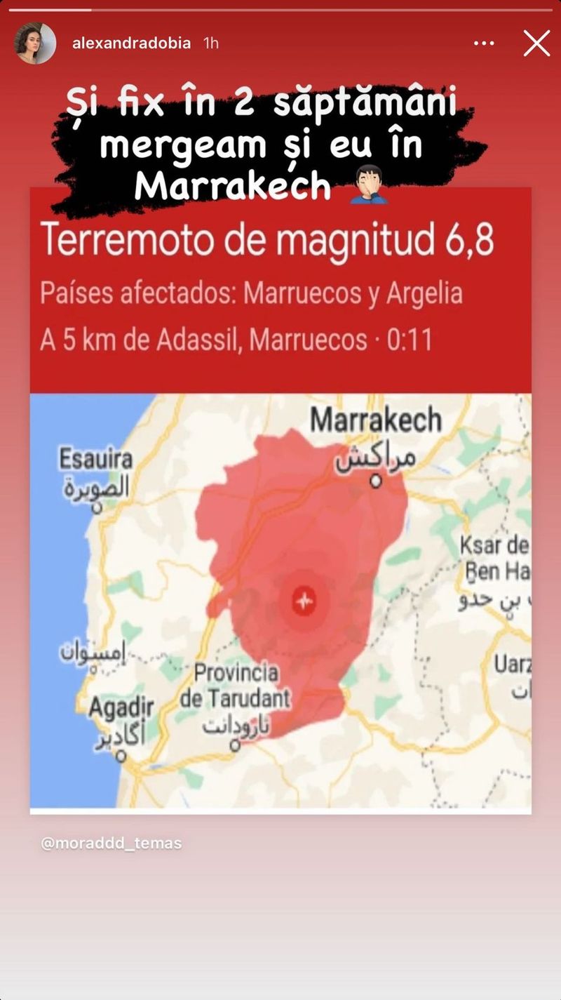 Fosta iubită a lui Jador se pregătea să meargă în Maroc, acolo unde a avut loc un cutremur devastator