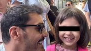 George Burcea și fiica lui cea mică