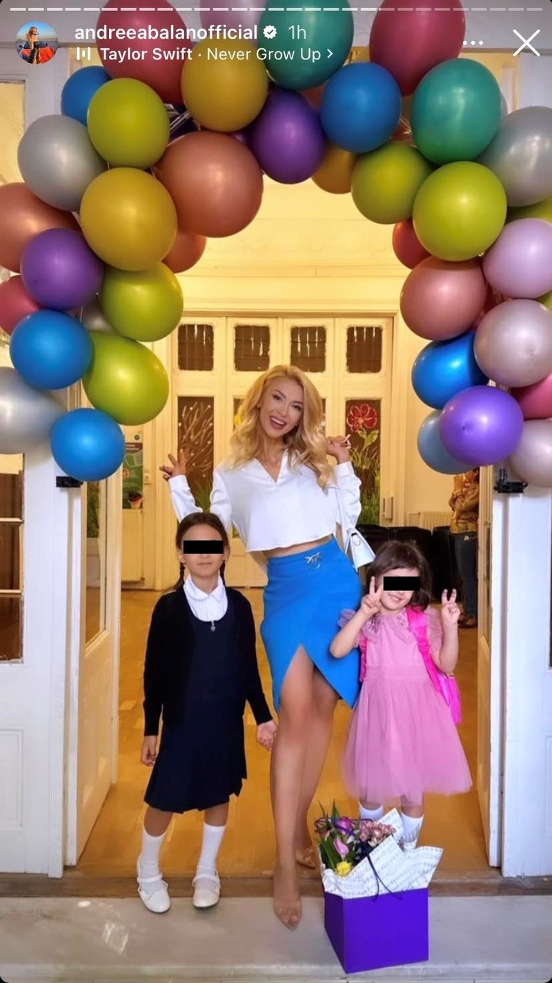 Andreea Bălan și fetițele ei