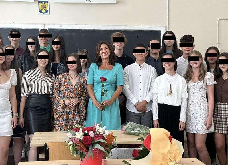 Carmen Iohannis, în prima zi de școală