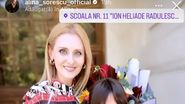 Alina Sorescu și fetițele ei, în prima zi de școală