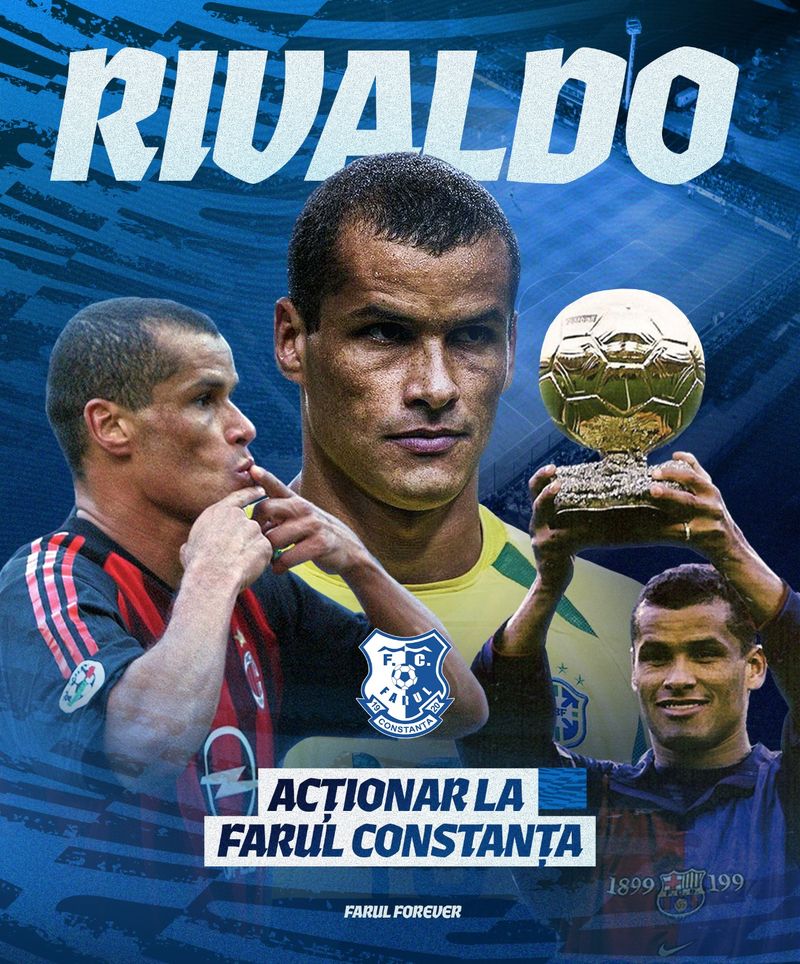 Rivaldo, noul acționar al celor de la Farul Constanța