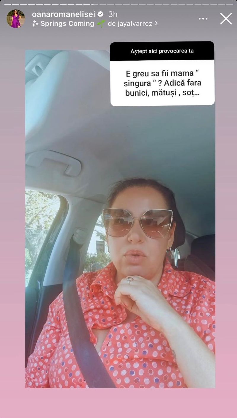 Oana Roman, mărturisiri despre viața de mamă singură