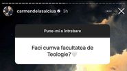 Carmen de la Sălciua a dezvăluit la ce facultate s-a înscris