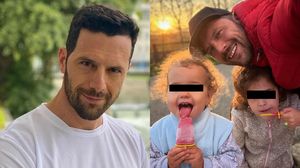 Adrian Nartea și soția lui fac tot posibilul pentru ca fiica lor cea mică să se acomodeze la grădiniță