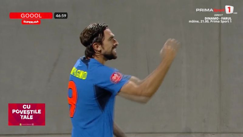 Andreea Compagno, marcatorul „dublei” din partida cu FC Hermannstadt