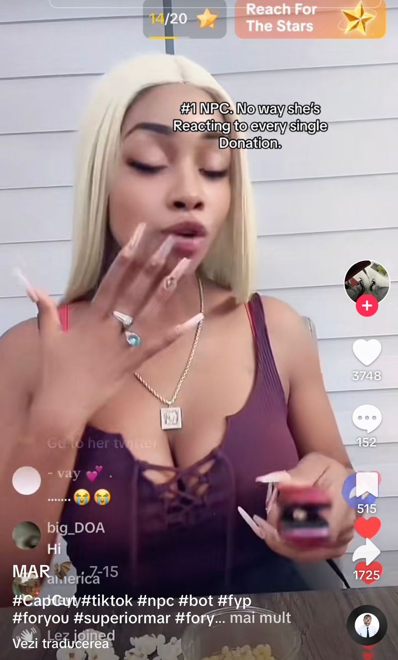 Ce este NPC-ul, noul trend de pe TikTok. E sursa de venit pentru creatorii de conţinut