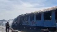 incendiu capitală, incendiu tren, incendiu de proporții, incendiu vagoane tren