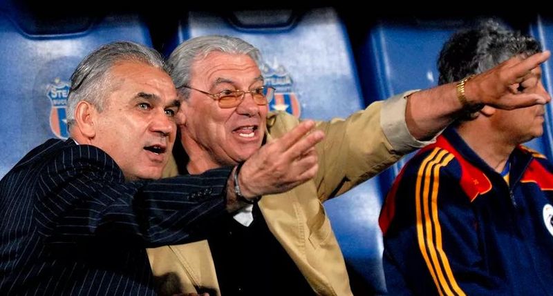 Emeric Ienei alături de Anghel Iordănescu