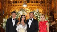 Costin Gheorghe alături de soția sa, Maria Cușu, sora lui, Elena Gheorghe și soțul artistei, Cornel Ene