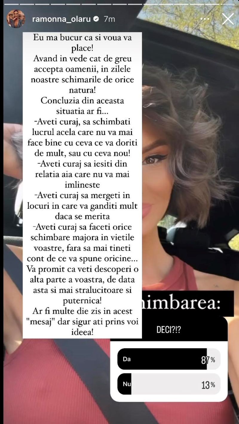 Ramona Olaru și-a îndemnat fanii să fie mai curajoși