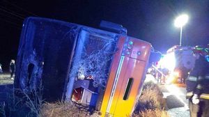 accident constanța, autocar răsturnat, persoane rănite, plan roșu de intervenție