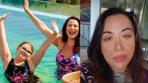 Oana Roman și fiica sa