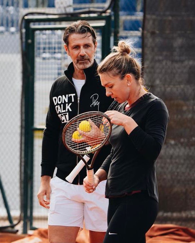 Simona Halep & Patrick Mouratoglou Simona Halep & Patrick Mouratoglou