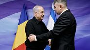 Premierul României, Marcel Ciolacu și premierul Israelului, Benjamin Netanyahu 