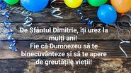 Urări de Sfântul Dumitru 2023
