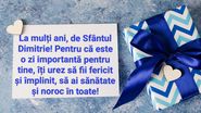 Urări de Sfântul Dumitru 2023