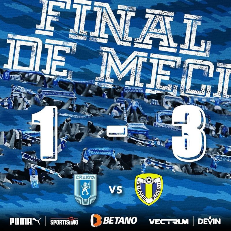 Universitatea Craiova - Petrolul Ploiești 1-3