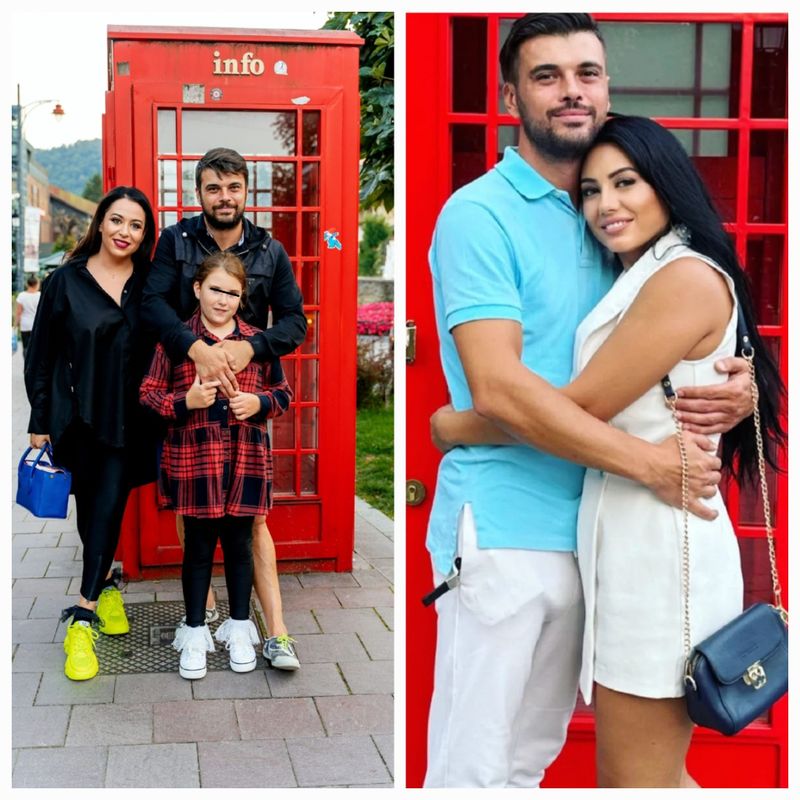Oana Roman și fiica sa, Marius Elisei și iubita