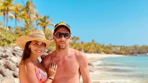 Antonela Rocuzzo și Leo Messi