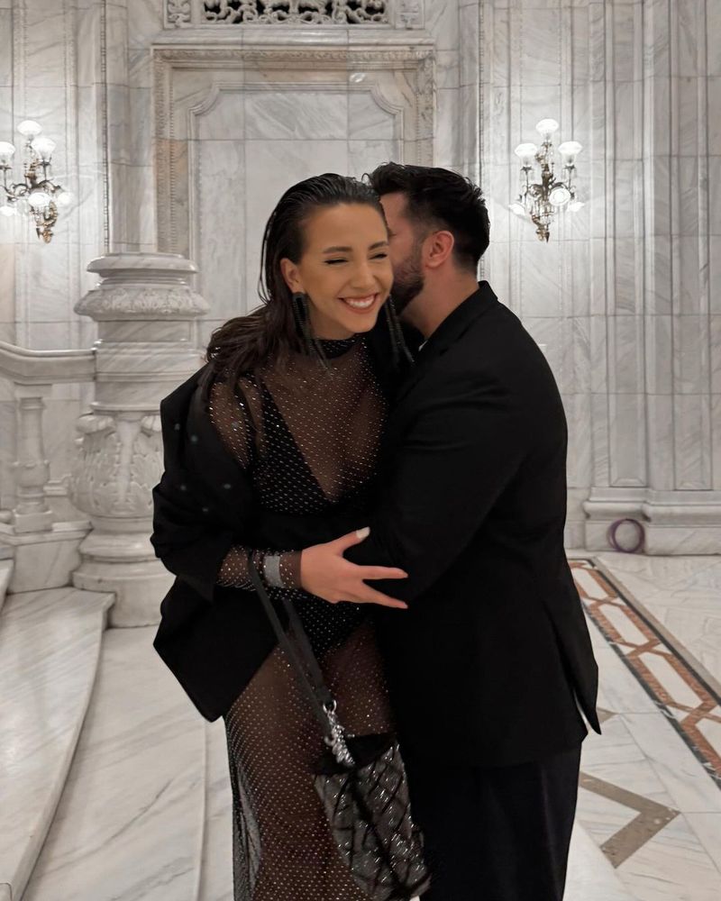 Alex Leonte și actuala lui iubită, Manuela Lupașcu