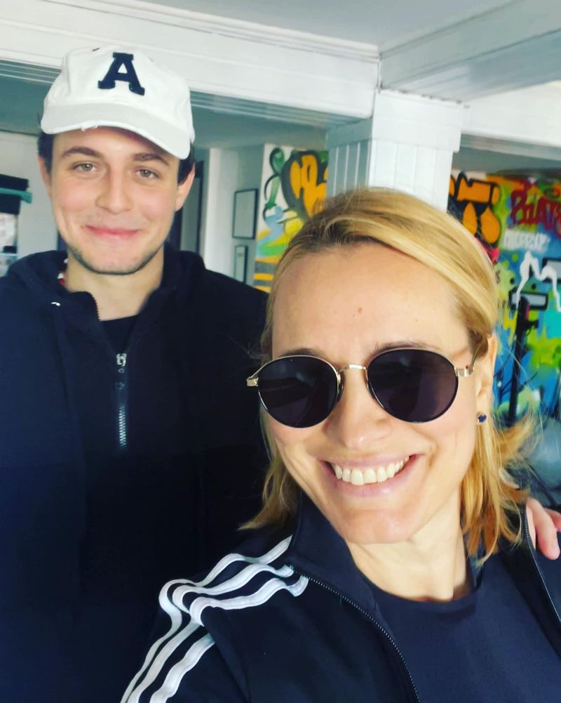 Andreea Esca și fiul ei