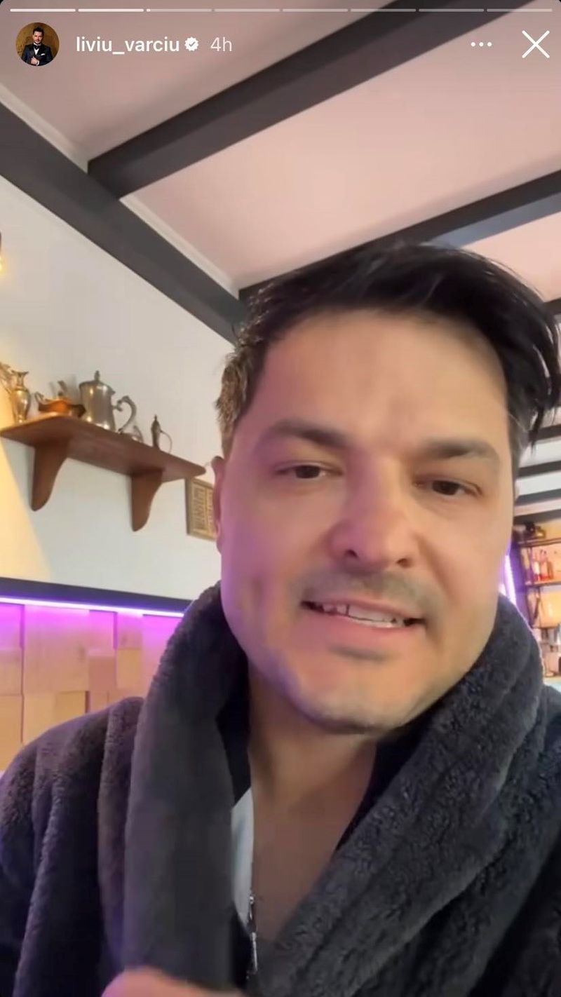 Liviu Vârciu și-a făcut apariția într-un restaurant îmbrăcat în halat de baie