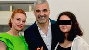 Aurelian Temișan alături de soția lui, Monica Davidescu și fiica lor