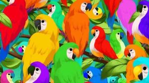 iluzie optică, iluzia care îți testează inteligența, iluzia la care puțini știu să răspundă, iluzie optică papagali