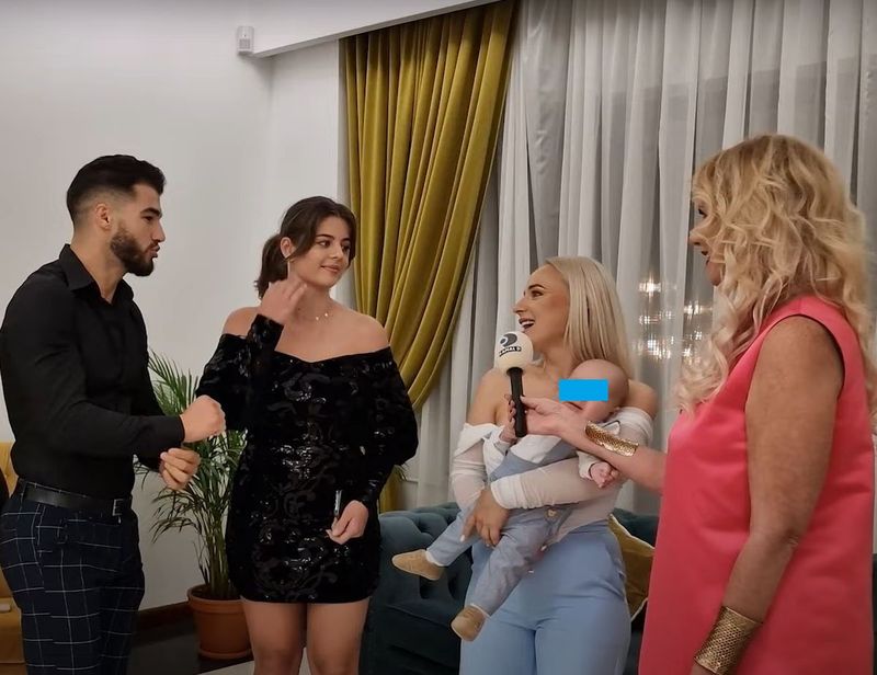 Iancu Sterp și Denisa Coțolan, la botezul lui Mari și Andrei Ciobanu