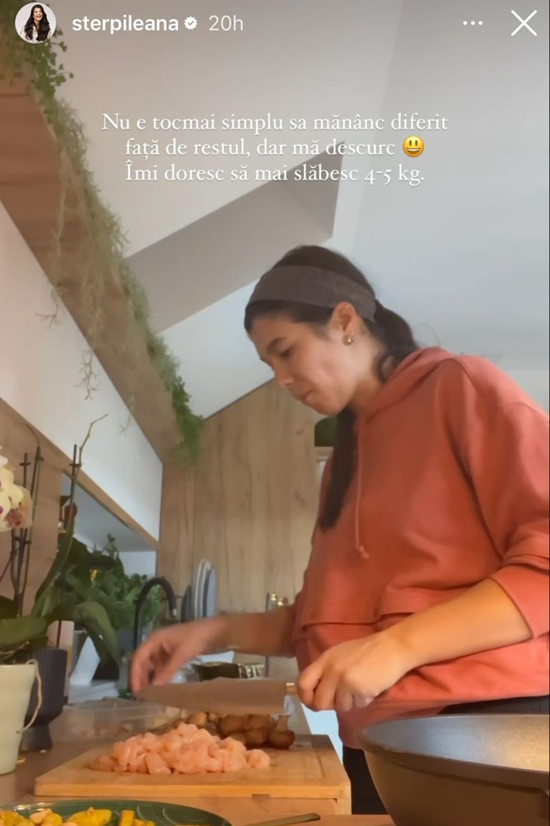 Ileana Sterp s-a filmat în timp ce gătea Ileana Sterp gătește