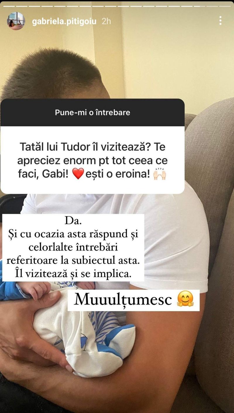 Gabriela a răspuns unei întrebări pe care a primit-o pe Instagram gabriela pitigoiu, valentin harle