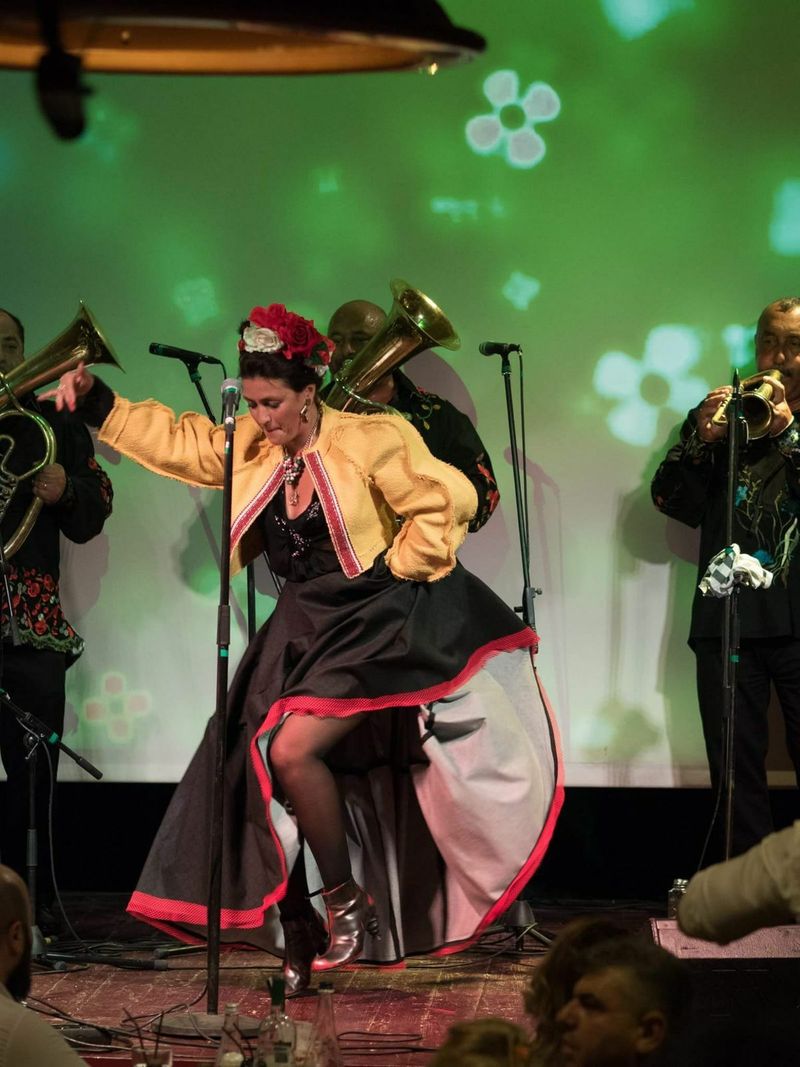 Rona Hartner dansează în timpul unui concert rona hartner concert