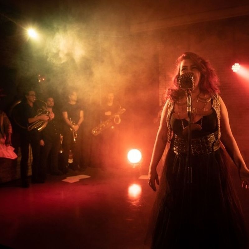 Rona Hartner cântă pe scenă, la unul dintre concertele sale rona hartner concert