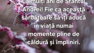 Felicitare de Sfântul Andrei 2023