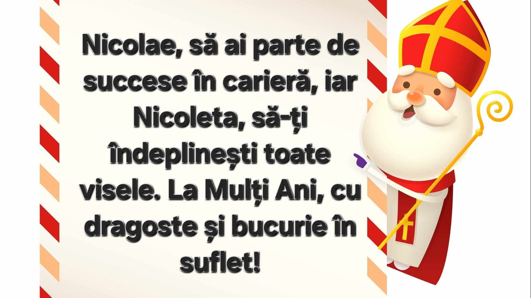 Mesaje de „La Mulți Ani” de Sfântul Nicolae 2023. Cele mai speciale urări pentru sărbătoriții zilei