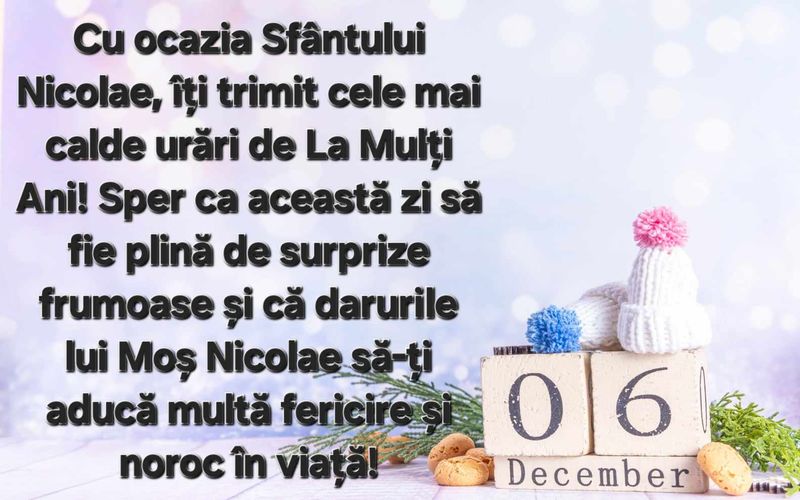 Felicitare de Sf&acirc;ntul Nicolae