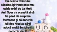 Urări de Sfântul Nicolae
