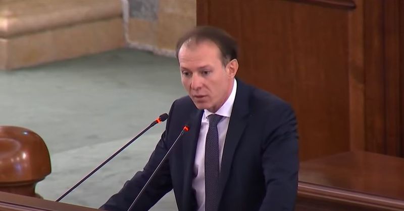 Florin Cîțu în timpul unui interviu florin citu interviu