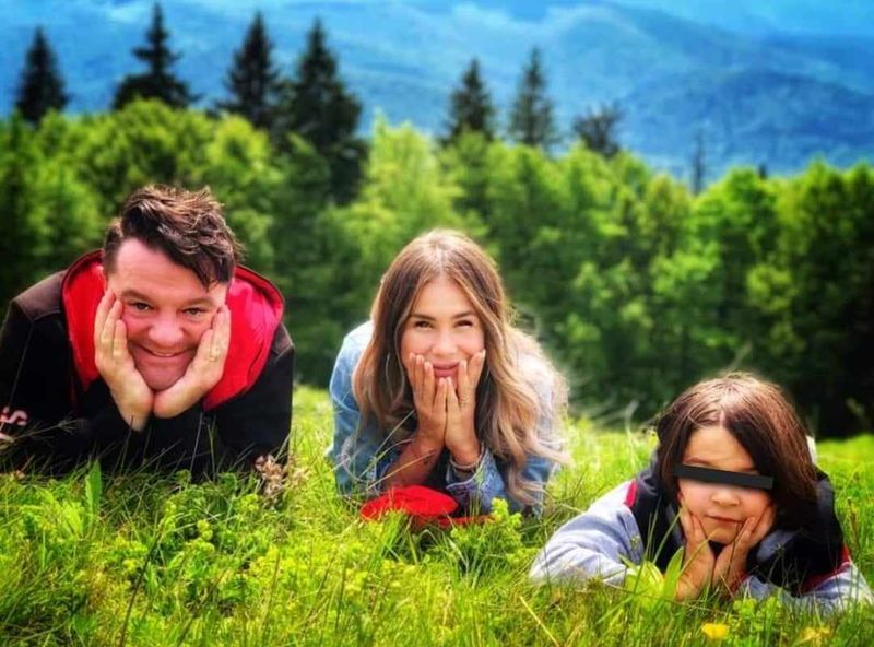 Grațiela Duban împreună cu Andrei și fiul lor, Armin  grațiela duban copil