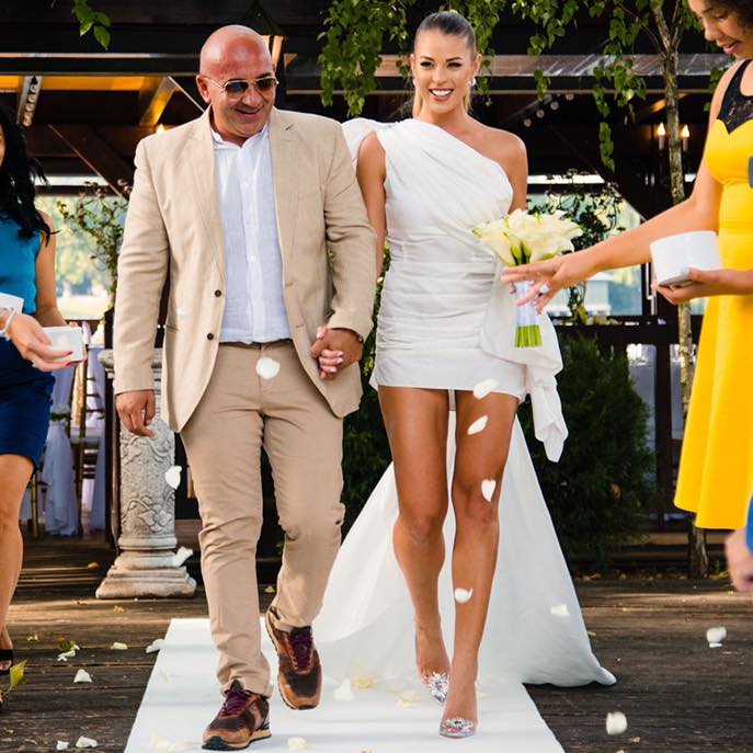 Roxana Nemeș și partenerul său de viață, Călin Hagima