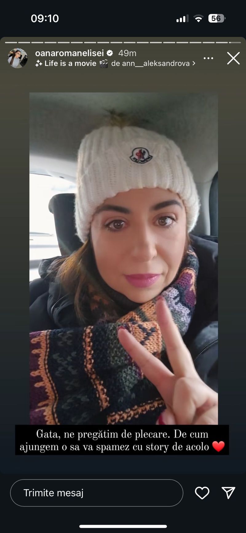 oana roman pleaca in Laponia